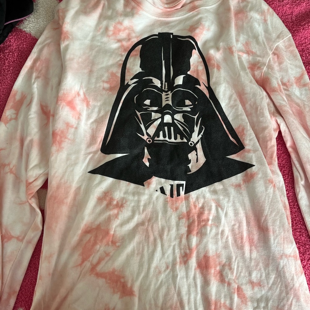 Disney Star Wars Pink and White Shirt